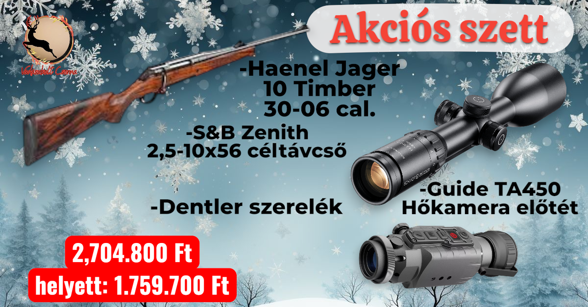 Haenel Jager 10 Timber akciós szett 30-06 cal.